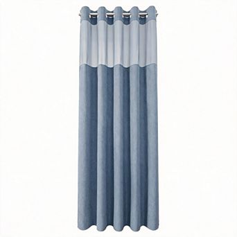 Extra Long Snap-in Linen Shower Curtain Set Waterproof Washable