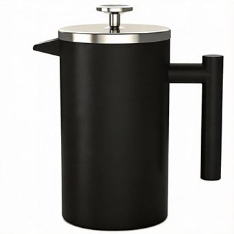 1.0l 34 Fl Oz Thermometer French Press Stainless Steel Coffee Maker