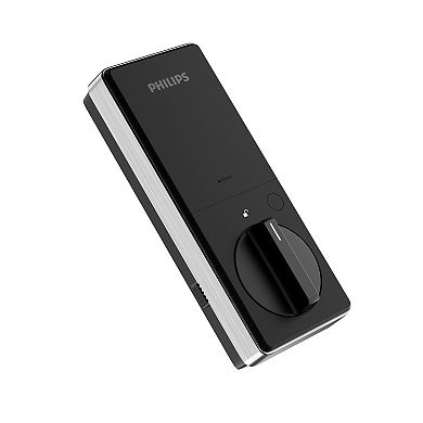 Philips Electronic Deadbolt with Lighted Keypad Touchscreen, Fingerprint Scanner and KEY access