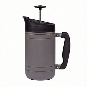 32 Fl.oz Double Wall Insulated Coffee Press with Bru-stop Spill-proof Lid
