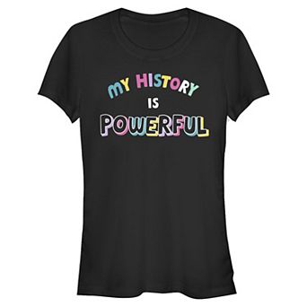 Juniors' My History Is Powerful Graphic Tee