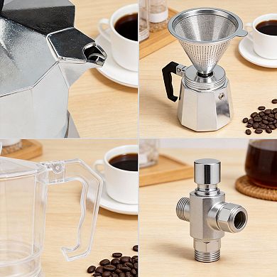 Classic Stovetop Espresso Moka Pot 6 Cups