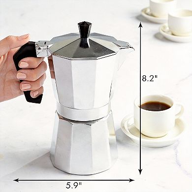 Classic Stovetop Espresso Moka Pot 6 Cups