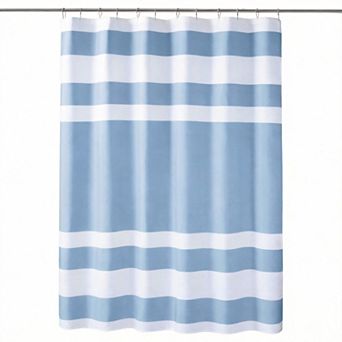 Spa Waffle Shower Curtain Scotchgard Moisture Management 100% Polyester 3M Water Repellent