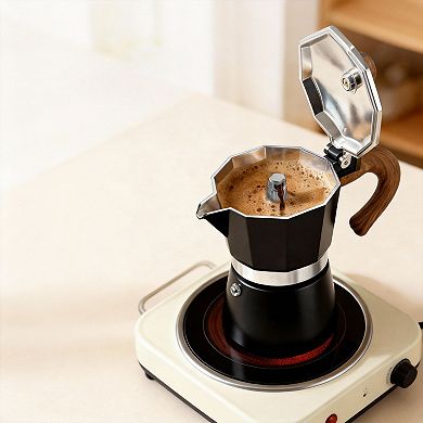 3 Cup 5 Oz Moka Pot Stovetop Espresso Maker