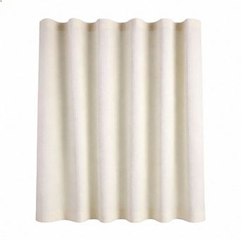 Waffle Weave Extra Long Shower Curtain Heavy Duty Hotel Cloth 12hooks