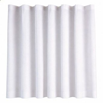 Waffle Weave Extra Long Shower Curtain Heavy Duty Hotel Cloth 12hooks