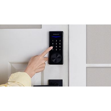 Philips Home Access 1000 Series Single Cylinder Electronic Deadbolt with Lever Set