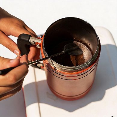 48 Fl.oz Coffee Press Double Wall Stainless Bru-stop Spill Lid