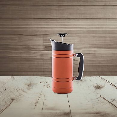 48 Fl.oz Coffee Press Double Wall Stainless Bru-stop Spill Lid