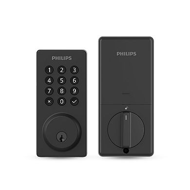 Philips Smart Wi-Fi Door Lock with Push Button Lighted Keypad and Handle Set