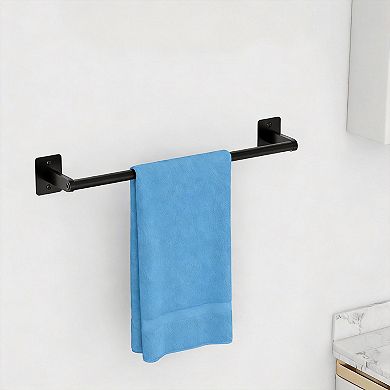 4pc Bathroom Set 16" Towel Bar Robe Hook Toilet Paper Holder
