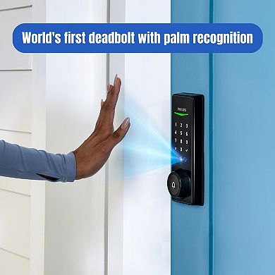 Philips Wi-Fi Smart Deadbolt with Palm Recognition & Handle