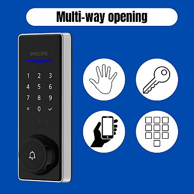 Philips Wi-Fi Smart Deadbolt with Palm Recognition & Handle