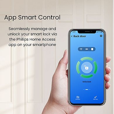Philips Bluetooth Touchscreen Smart Deadbolt with Square Lever