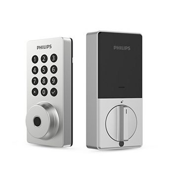 Philips Smart Wi-Fi Door Lock with Push Button Lighted Keypad, Fingerprint Scanner, APP Access