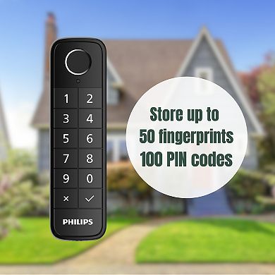 Philips Home Access Wi-Fi Retrofit Door Lock with Touch Screen Keypad and Fingerprint Scanner