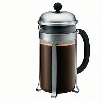 34oz French Press Coffee Maker Borosilicate Glass Stainless Steel