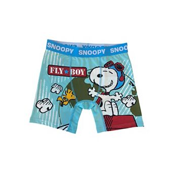 Men's Peanuts Snoopy Fly Boy All-Over Print Boxer Briefs