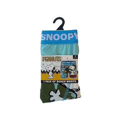 Men's Peanuts Snoopy Fly Boy All-Over Print Boxer Briefs