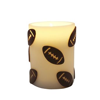 Celebrate Together™ Fall Footballs LED Pillar Candle