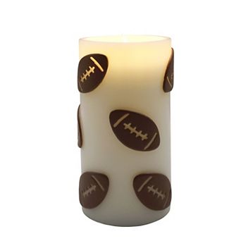 Celebrate Together™ Fall Footballs LED Pillar Candle