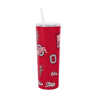 Logo Brands Ohio State Buckeyes 30oz Dreamweave Straw Tumbler