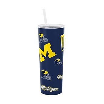 Logo Brands Michigan Wolverines 30oz Dreamweave Straw Tumbler