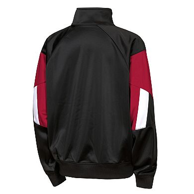 Youth Outerstuff Black/Red Atlanta United FC Color Blocked Full-Zip Track Jacket