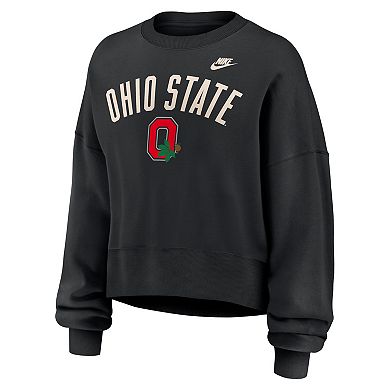 Women's Nike Black Ohio State Buckeyes Legacy Fleece Sweatshirt