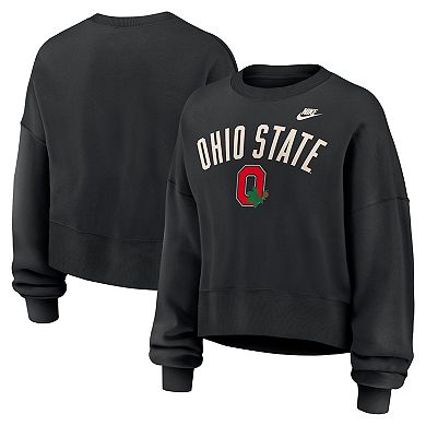 Women's Nike Black Ohio State Buckeyes Legacy Fleece Sweatshirt