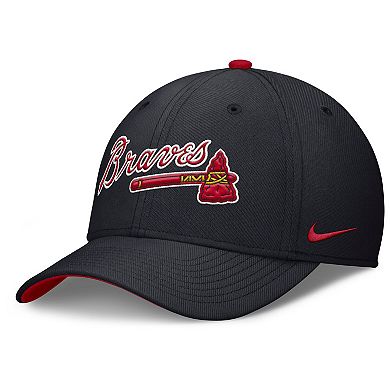 Men's Nike Navy Atlanta Braves Primetime Rise Dri-FIT Flex Hat