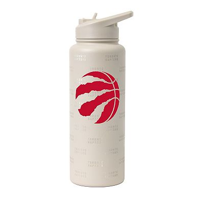 Logo Brands Toronto Raptors 34oz. Sand Ghost Quencher Bottle