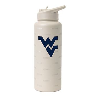 Logo Brands West Virginia Mountaineers 34oz. Sand Ghost Quencher Bottle