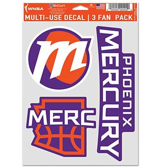 WinCraft Phoenix Mercury Three-Piece Fan Decal Set