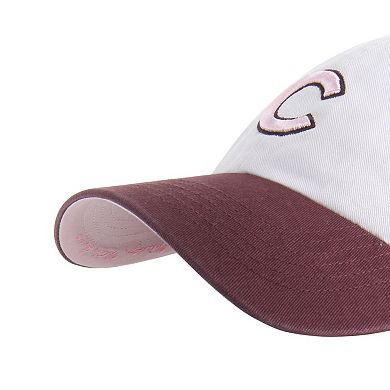 Unisex '47 Stone/Burgundy Chicago Cubs Love Letter Clean Up Adjustable Hat