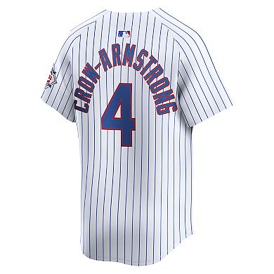Men's Nike Pete Crow-Armstrong White Chicago Cubs 150th Anniversary Limited Jersey