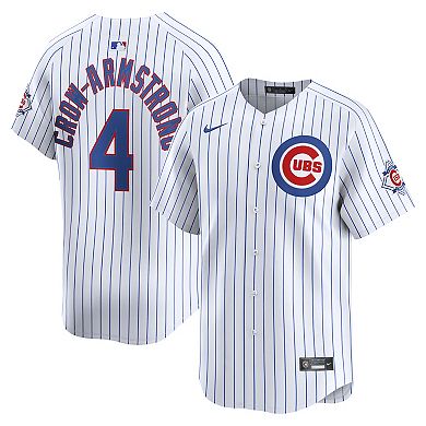 Men's Nike Pete Crow-Armstrong White Chicago Cubs 150th Anniversary Limited Jersey