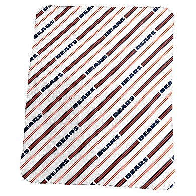 Logo Brands Chicago Bears 50" x 60" Classic Vertical Stripe Fleece Throw Blanket