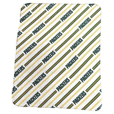 "Logo Brands Green Bay Packers 50"" x 60"" Classic Vertical Stripe Fleece Throw Blanket"