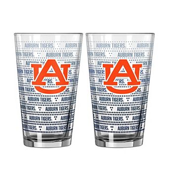 Logo Brands Auburn Tigers Two-Pack Chant Fade 16oz. Pint Glass Set