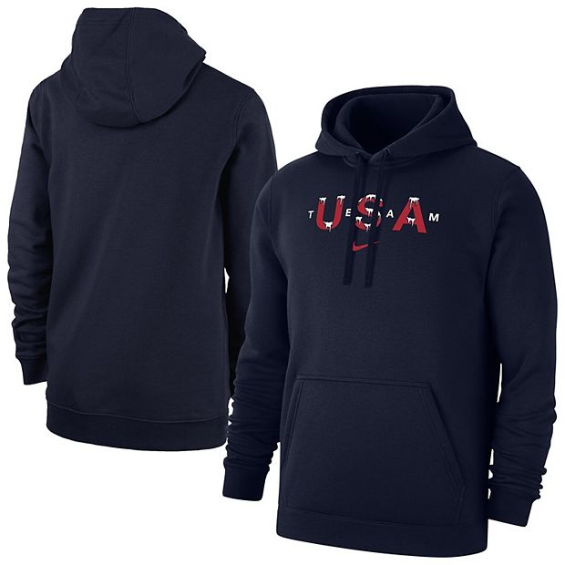 Men's Nike Navy Team USA Snow Club Hoodie