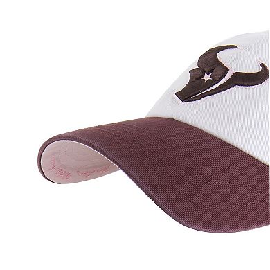 Unisex '47 Stone/Burgundy Houston Texans Love Letter Clean Up Adjustable Hat