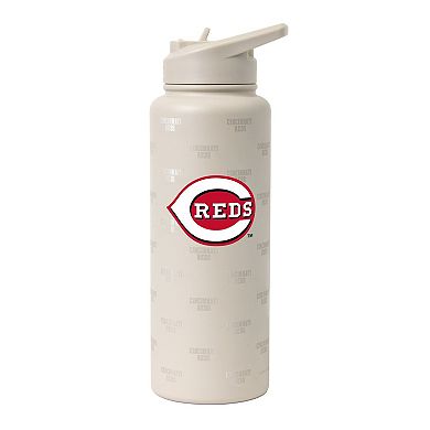 Logo Brands Cincinnati Reds 34oz. Sand Ghost Quencher Bottle