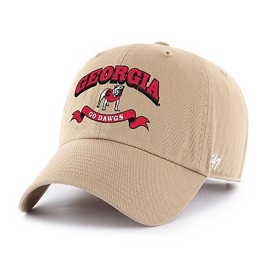 Men's '47 Khaki Georgia Bulldogs Region Clean Up Adjustable Hat