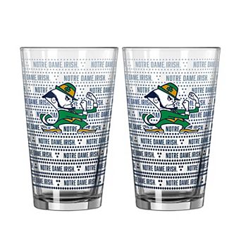 Logo Brands Notre Dame Fighting Irish Two-Pack Chant Fade 16oz. Pint Glass Set