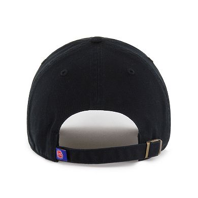 Men's '47 Black Detroit Pistons Clean Up Adjustable Hat
