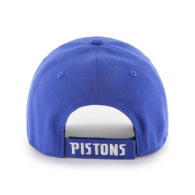 Men's '47 Blue Detroit Pistons MVP Clean Up Adjustable Hat