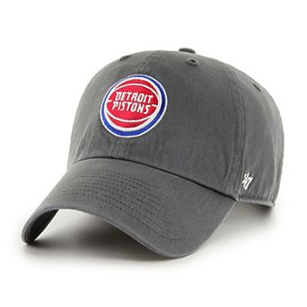 Men's '47 Charcoal Detroit Pistons Clean Up Adjustable Hat