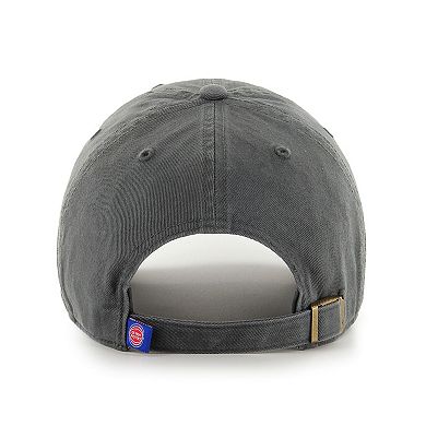 Men's '47 Charcoal Detroit Pistons Clean Up Adjustable Hat